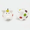 SALVADANAIO MAIALINO MAIALE IN CERAMICA PER MONETE DECORAZIONE CLASSICA REGALO