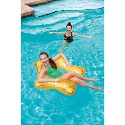 SALVAGENTE 91 CM GLITTER CIAMBELLA GONFIABILE DA MARE PISCINA STELLA CUORE 36141