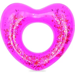 SALVAGENTE 91 CM GLITTER CIAMBELLA GONFIABILE DA MARE PISCINA STELLA CUORE 36141