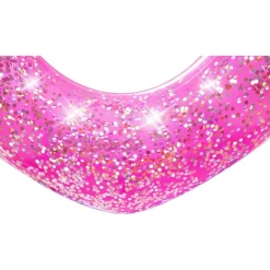 SALVAGENTE 91 CM GLITTER CIAMBELLA GONFIABILE DA MARE PISCINA STELLA CUORE 36141