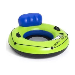 SALVAGENTE CIAMBELLA GONFIABILE POLTRONA CON MANIGLIE PORTABICCHIERI CORDA 43108