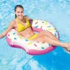 SALVAGENTE CIAMBELLA GONFIABILE STAMPA DONUTS MANGIUCCHIATA 107 CM MARE PISCINA