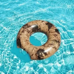 SALVAGENTE CIAMBELLA GRAFICA BISCOTTO COOKIE GALLEGGIANTE GONFIABILE 107 CM 016163