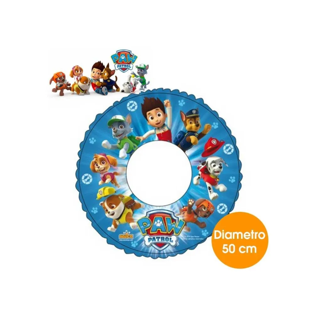 SALVAGENTE DA MARE O PISCINA BAMBINI DIAMETRO 50 CM PAW PATROL