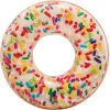 SALVAGENTE DONUT CON ZUCCHERINI COLORATI CIAMBELLA GONFIABILE 99X25CM MARE 56263