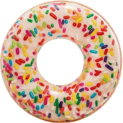 SALVAGENTE DONUT CON ZUCCHERINI COLORATI CIAMBELLA GONFIABILE 99X25CM MARE 56263
