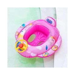 SALVAGENTE GONFIABILE BAMBINE MARE CON MUTANDINA E SCHIENALE 70 CM COLORE ROSA