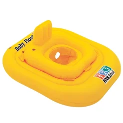 SALVAGENTE GONFIABILE BAMBINO NEONATO MARE CON MUANDINA E SCHIENALE 79 X 79 CM