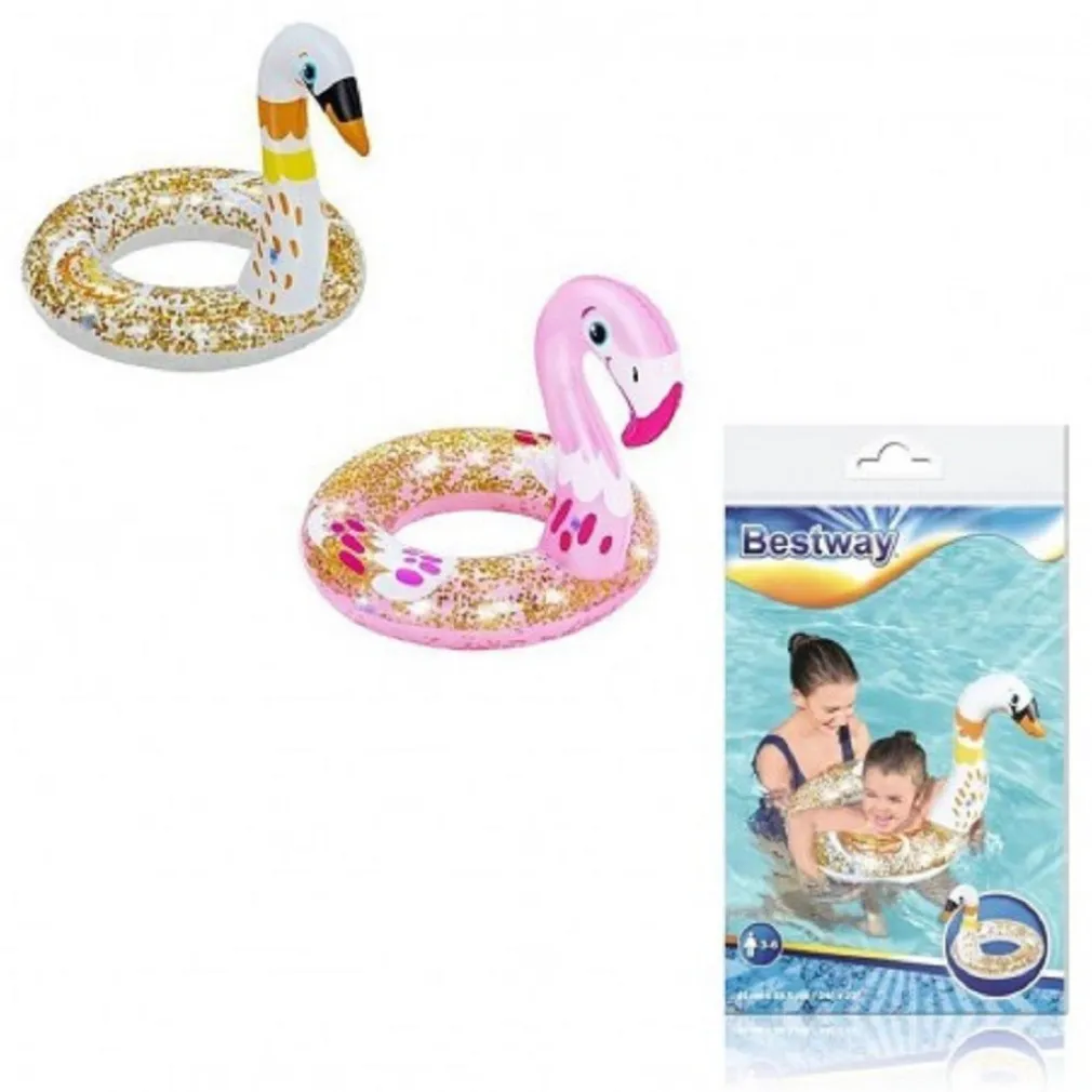 SALVAGENTE GONFIABILE 61CM PER BAMBINI SHIMMER N'FLOAT CIAMBELLA ASSORTITI 36306