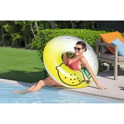 SALVAGENTE GONFIABILE GALLEGGIANTE GRAFICA LIMONE FRESH SQUEEZE LEMON CON MANIGLIE 36448