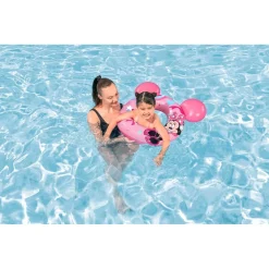 SALVAGENTE GONFIABILE GALLEGGIANTE SPLASH PAL MINNIE CON ORECCHIE ROSA 65 CM 9102N