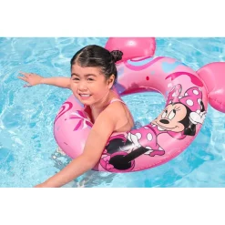 SALVAGENTE GONFIABILE GALLEGGIANTE SPLASH PAL MINNIE CON ORECCHIE ROSA 65 CM 9102N