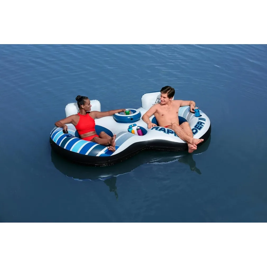 SALVAGENTE POLTRONA GONFIABILE GALLEGGIANTE RAPID RIDER 2 POSTI 251X132 CM 43113