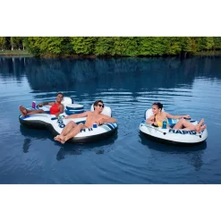 SALVAGENTE POLTRONA GONFIABILE GALLEGGIANTE RAPID RIDER 2 POSTI 251X132 CM 43113