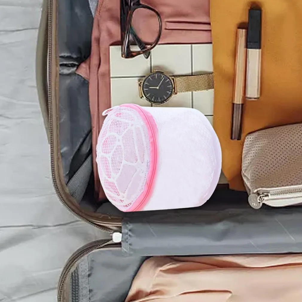 SALVAREGGISENO CON CERNIERA PIEGHEVOLE IN RETE PER LAVATRICE BIANCHERIA CUSTODIA Ø15XH13CM