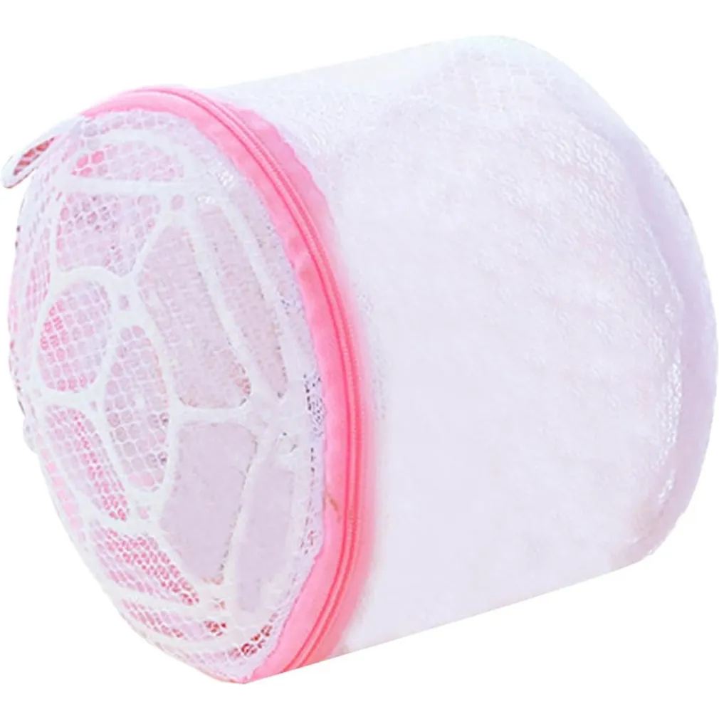 SALVAREGGISENO CON CERNIERA PIEGHEVOLE IN RETE PER LAVATRICE BIANCHERIA CUSTODIA Ø15XH13CM