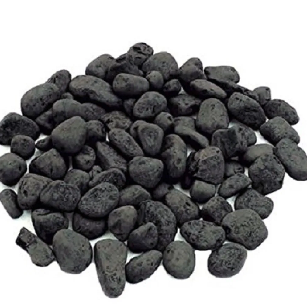 SASSOLINI PIETRE PICCOLI NERO 200GR DECORAZIONE ACQUARI FONDALE LAGHETTO GIARDINO