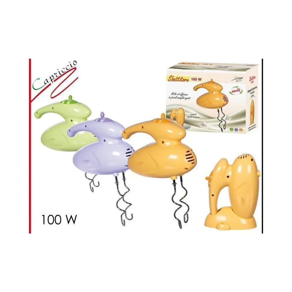 SBATTITORE ELETTRICO FRULLATORE FRUSTA IMPASTATORE 4 FRUSTE 5 VELOCITA' TURBO