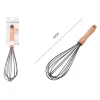 SBATTIUOVA FRUSTA 12" SBATTI UOVA IN SILICONE MANICO LEGNO 30CM DA CUCINA 50740