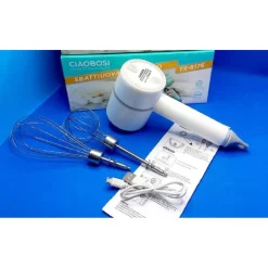 SBATTIUOVA SBATTIUOVO PANNA SBATTI UOVA ELETTRICO 20W RICARICABILE USB TX-8176