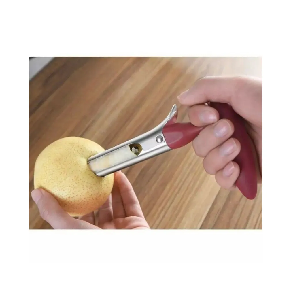 SBUBBIA MELA TAGLIA MELE FRUTTA LEVA RIMUOVI TORSO MANUALE A CLIP IN ACCIAIO