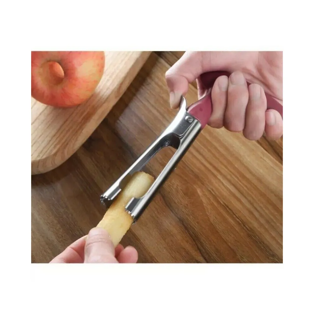 SBUBBIA MELA TAGLIA MELE FRUTTA LEVA RIMUOVI TORSO MANUALE A CLIP IN ACCIAIO