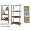 SCAFFALE IN METALLO ZINCATO 4 RIPIANI FINO A 240KG ANTIRUGGINE 173 X 75 X 30 CM
