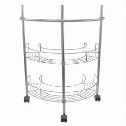 SCAFFALE MOBILETTO CARRELLO SOTTOLAVABO SOTTO LAVANDINO BAGNO 2 RIPIANI 59965