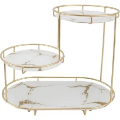 SCAFFALE PER TRUCCO PER COSMETICI PROFUMI CURA DELLA PELLE ELEGANTE MODERNO DUE COLORI