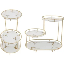 SCAFFALE PER TRUCCO PER COSMETICI PROFUMI CURA DELLA PELLE ELEGANTE MODERNO DUE COLORI