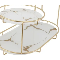 SCAFFALE PER TRUCCO PER COSMETICI PROFUMI CURA DELLA PELLE ELEGANTE MODERNO DUE COLORI