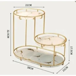 SCAFFALE PER TRUCCO PER COSMETICI PROFUMI CURA DELLA PELLE ELEGANTE MODERNO DUE COLORI