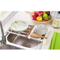 SCAFFALE TELESCOPICO PER ARMADIO REGOLABILE 24CM ALLUNGABILE DA 30-40 CM ACCIAIO