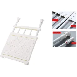 SCAFFALE TELESCOPICO PER ARMADIO REGOLABILE 35CM ALLUNGABILE DA 30-40 CM ACCIAIO