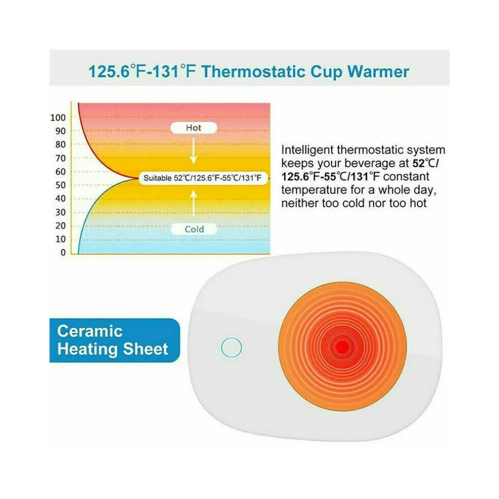 SCALDA TAZZA ELETTRICO BEVANDE Tè CAFFè LATTE PORTATILE CALORE CASA UFFICIO 220V