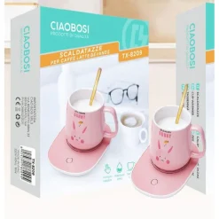 SCALDATAZZE USB PER CAFFE' LATTE BAVANDE CON SENSORE GRAVITÀ INVERNO 16W TX-8209