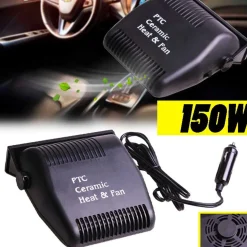 SCALDINO SBRINATORE 12V 150W RISCALDATORE TERMOVENTILATORE VENTILATORE AUTO CAR
