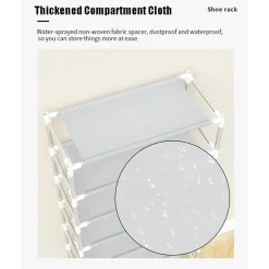 SCARPIERA A 9 RIPIANI COPERTURA ANTIPOLVERE ORGANIZER CORRIDOIO INGRESSO 58X30X158CM