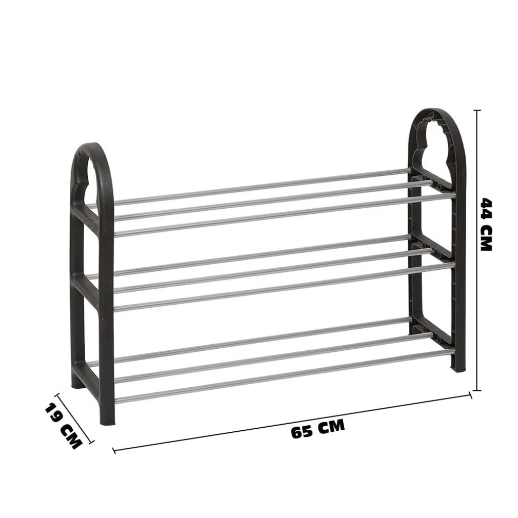 SCARPIERA SALVASPAZIO 3 RIPIANI FINO A 10 PAIAI DI SCARPE NEW DESIGN 65X44X19 CM
