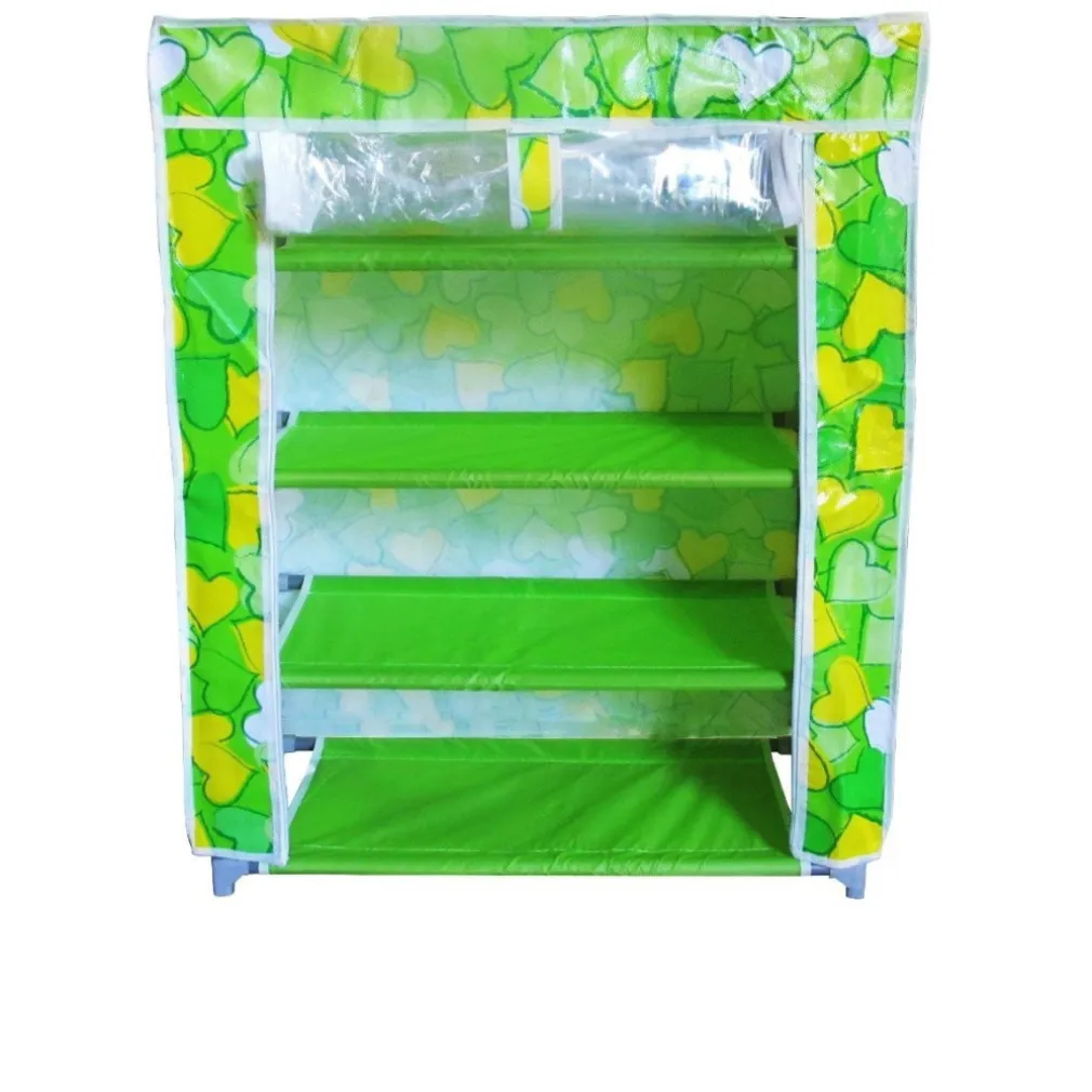 SCARPIERA SALVASPAZIO A 6 RIPIANI 106X60X30 IN TESSUTO IMPERMEABILE PORTASCARPE