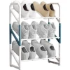 SCARPIERA SCAFFALE ORGANIZER SALVASPAZIO A 3 RIPIANI SCARPE IMPILABILE 53X45X18C