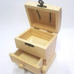 SCATOLA BAULE LEGNO CASSETTO RF_64889 PORTAGIOIE 11X10.5X8CM CASSETTIERA