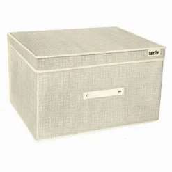 SCATOLA BOX SALVASPAZIO PORTATUTTO CONTENITORE ORGANIZER 60 X 40 X 30 CM 69696