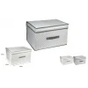 SCATOLA BOX SALVASPAZIO PORTATUTTO CONTENITORE ARMADI ORGANIZER 50X40X30CM 53028