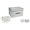 SCATOLA BOX SALVASPAZIO PORTATUTTO CONTENITORE ARMADI ORGANIZER 60X40X30CM 53029