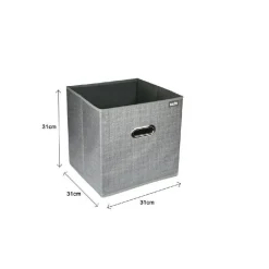 SCATOLA PORTA DOCUMENTI D'ARCHIVIAZIONE UFFICIO BOX PORTATUTTO 31X31X31CM 69688