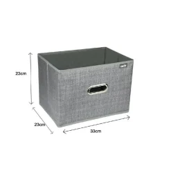 SCATOLA PORTA DOCUMENTI DI ARCHIVIAZIONE UFFICIO BOX PORTATUTTO 33X23X23CM 69687