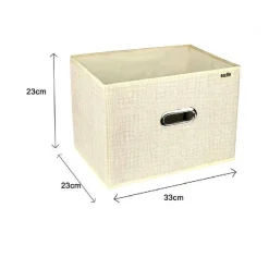 SCATOLA PORTA DOCUMENTI DI ARCHIVIAZIONE UFFICIO BOX PORTATUTTO 33X23X23CM 69687