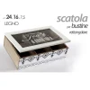 SCATOLA PORTA OGGETTI PER BUSTINE THE 24X16X7,5 CM IN LEGNO RETTANGOLARE 739439
