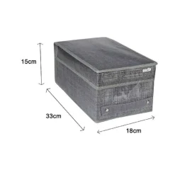 SCATOLA PORTADOCUMENTI DA UFFICIO BOX ORGANIZER PORTATUTTO 18 X 33 X 15 CM 69689